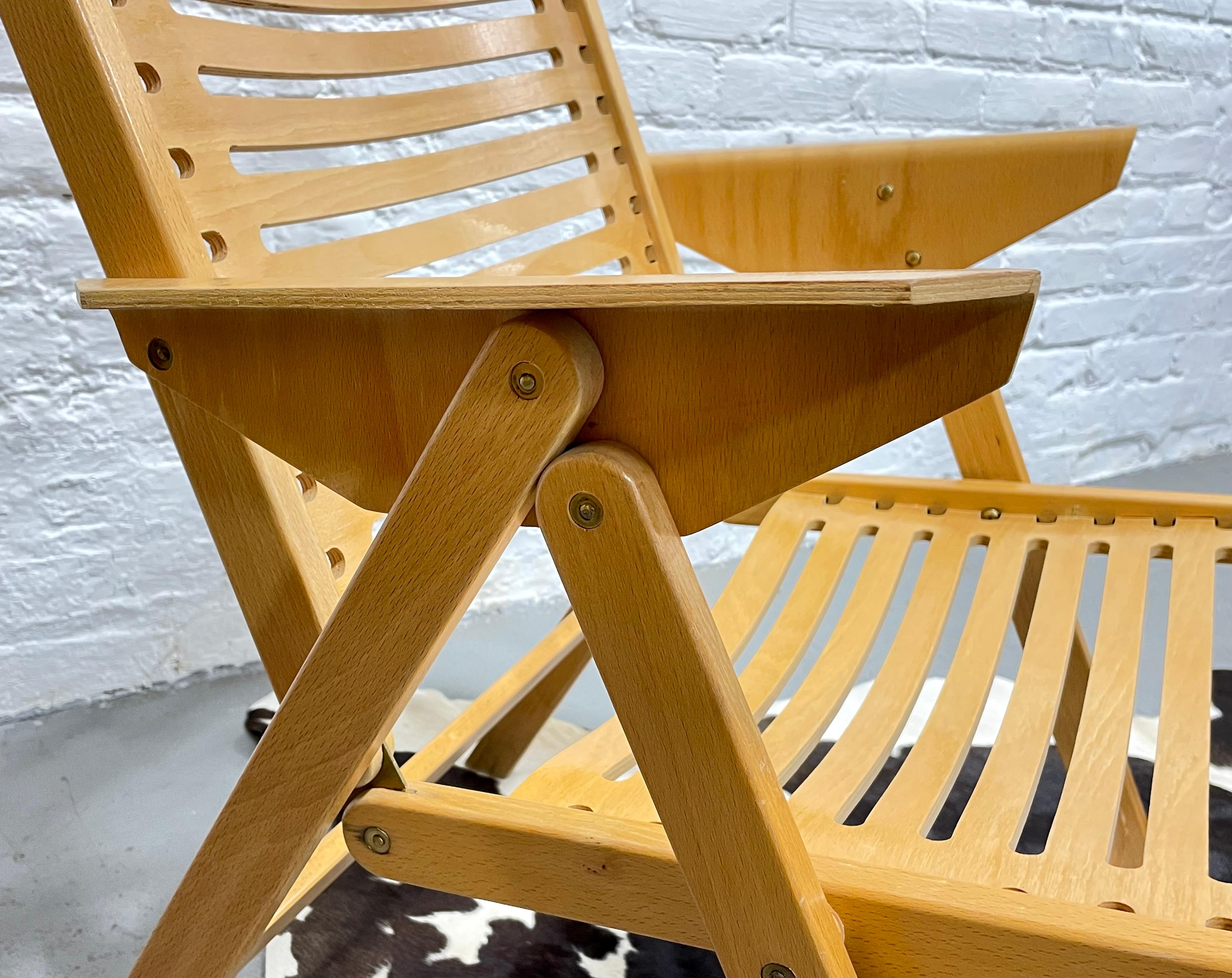 Paire de chaises longues pliantes 