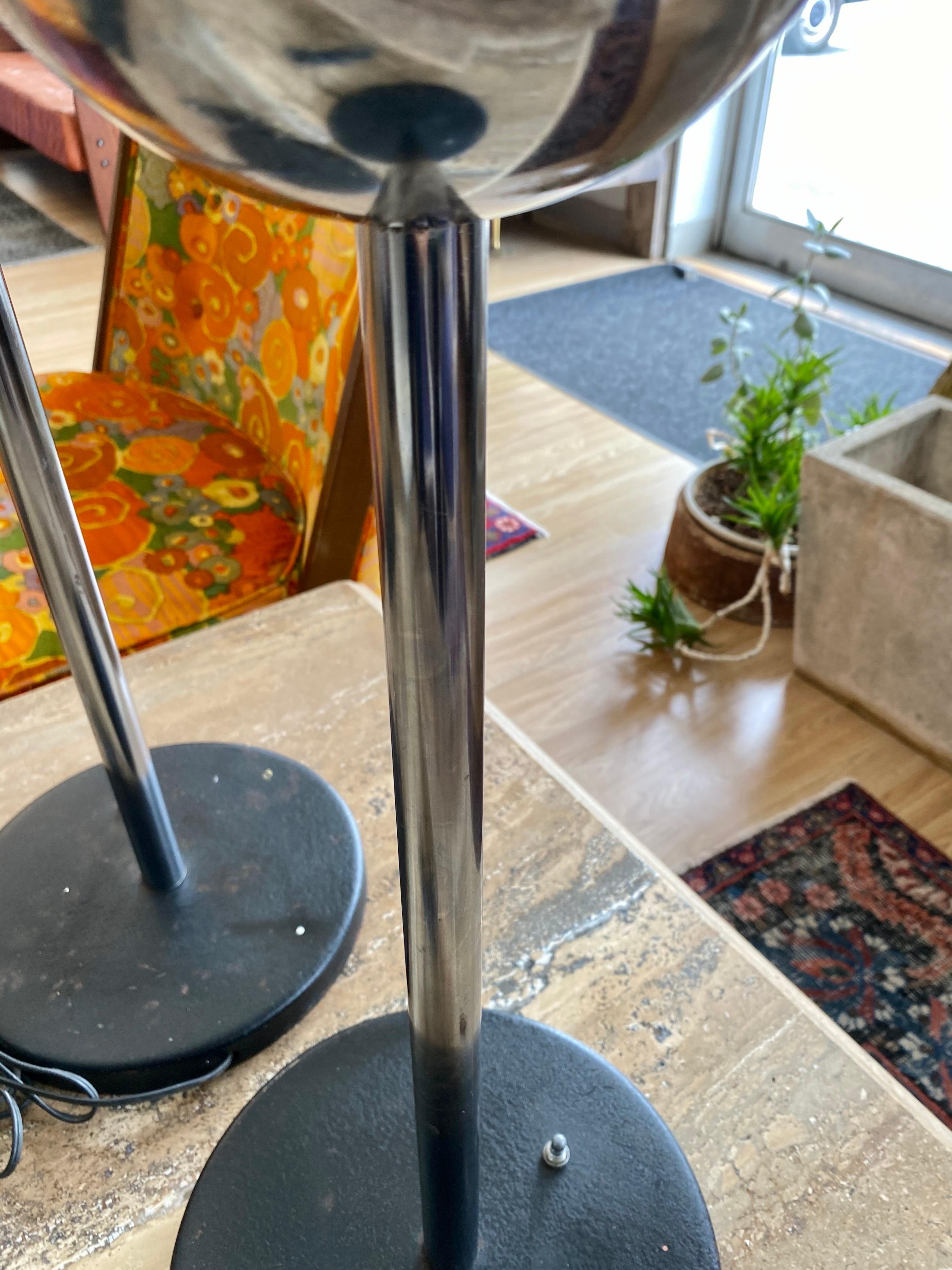 20th Century Pair of Mid-century Modern Robert Sonneman Molecule Lamps