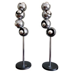 Pair of Mid-century Modern Robert Sonneman Molecule Lamps