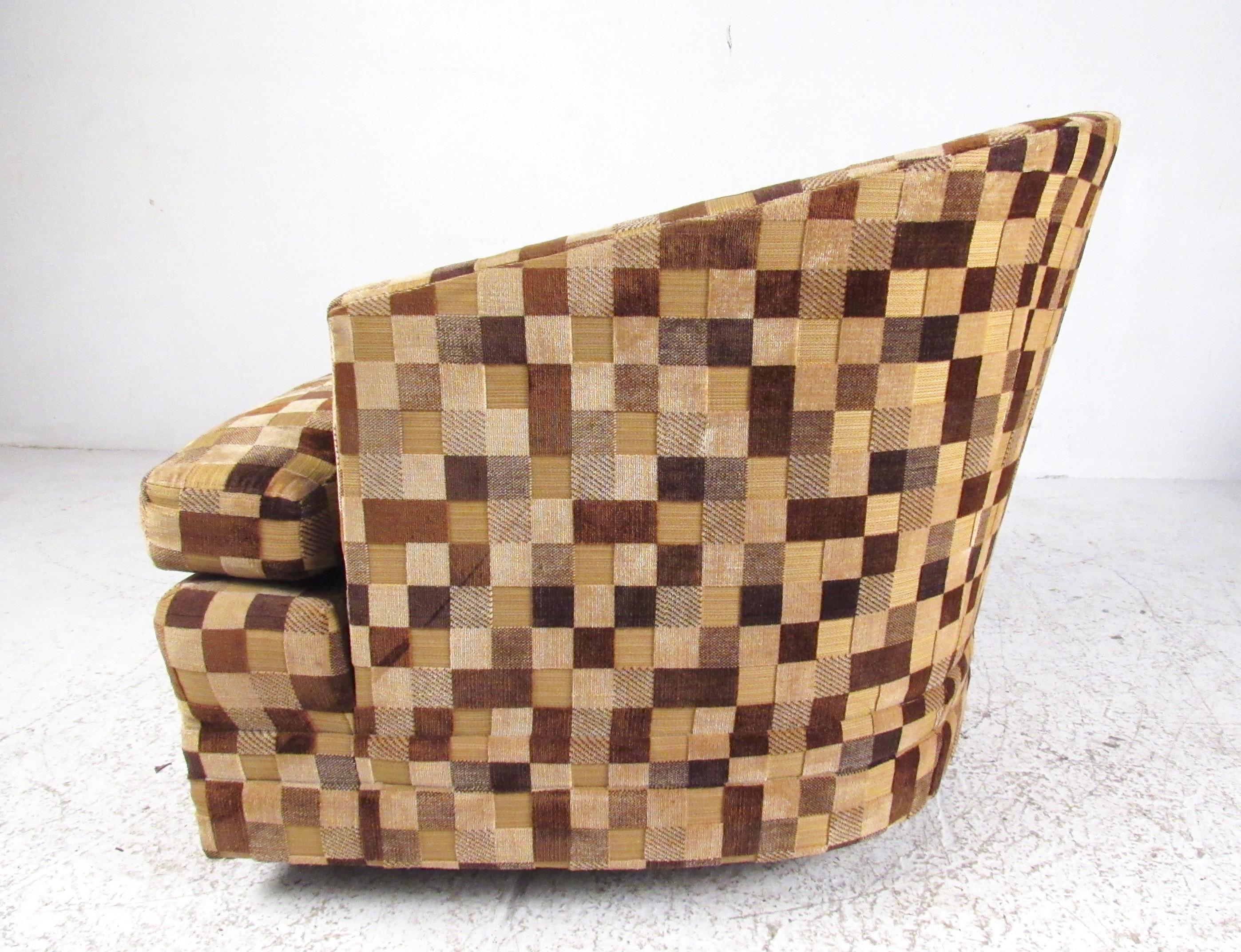 Paire de fauteuils club Rolling de style mi-siècle moderne par Henredon en vente 3