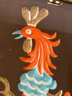 Pair of Mid-Century Modern Roosters from Turner Wall Accesory