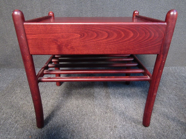 Pair of MidCentury Modern Rosewood End Tables For Sale at 1stDibs