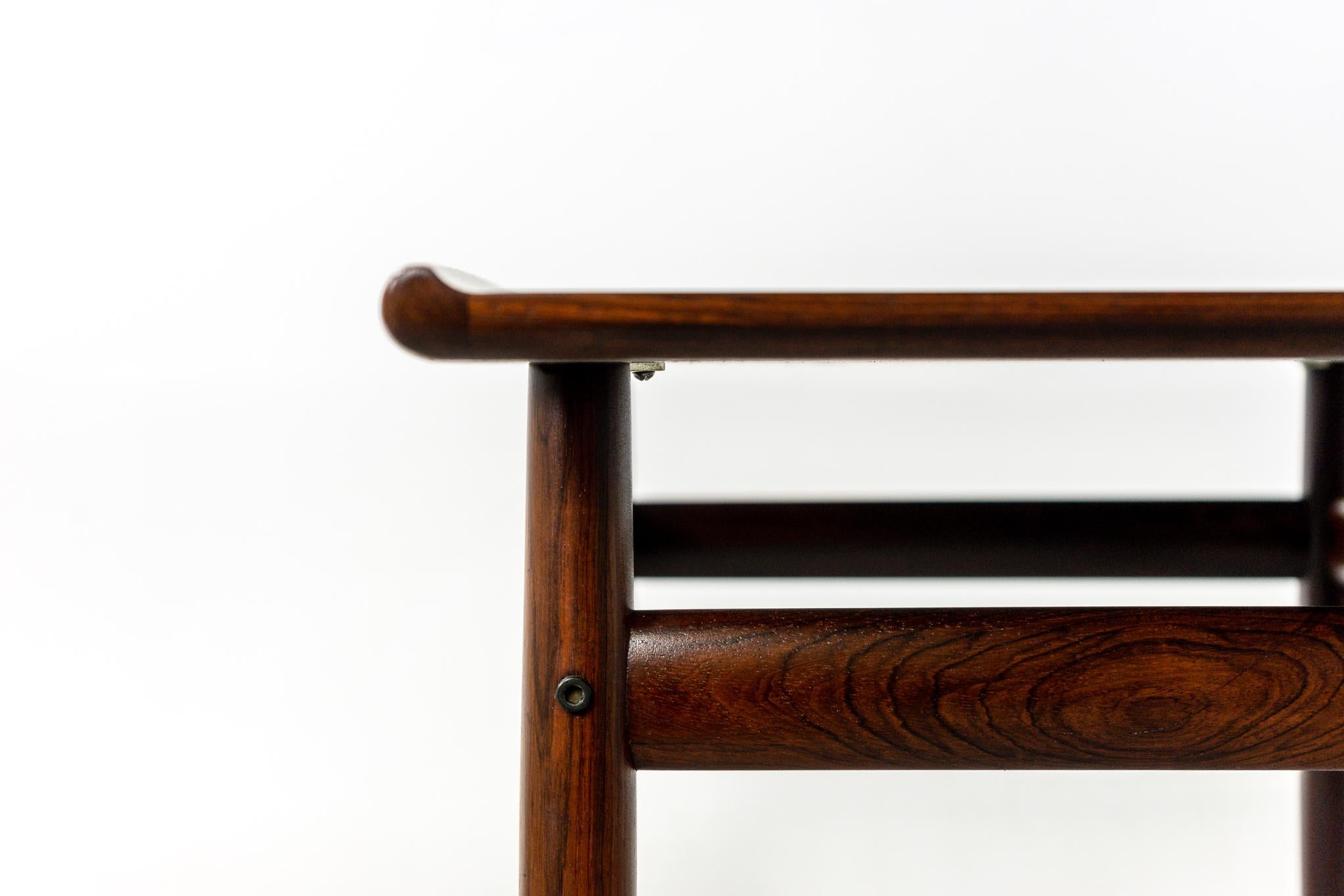 Mid-20th Century Pair of Mid-Century Modern Rosewood Side Tables, Svend A. Eriksen for Glostrup