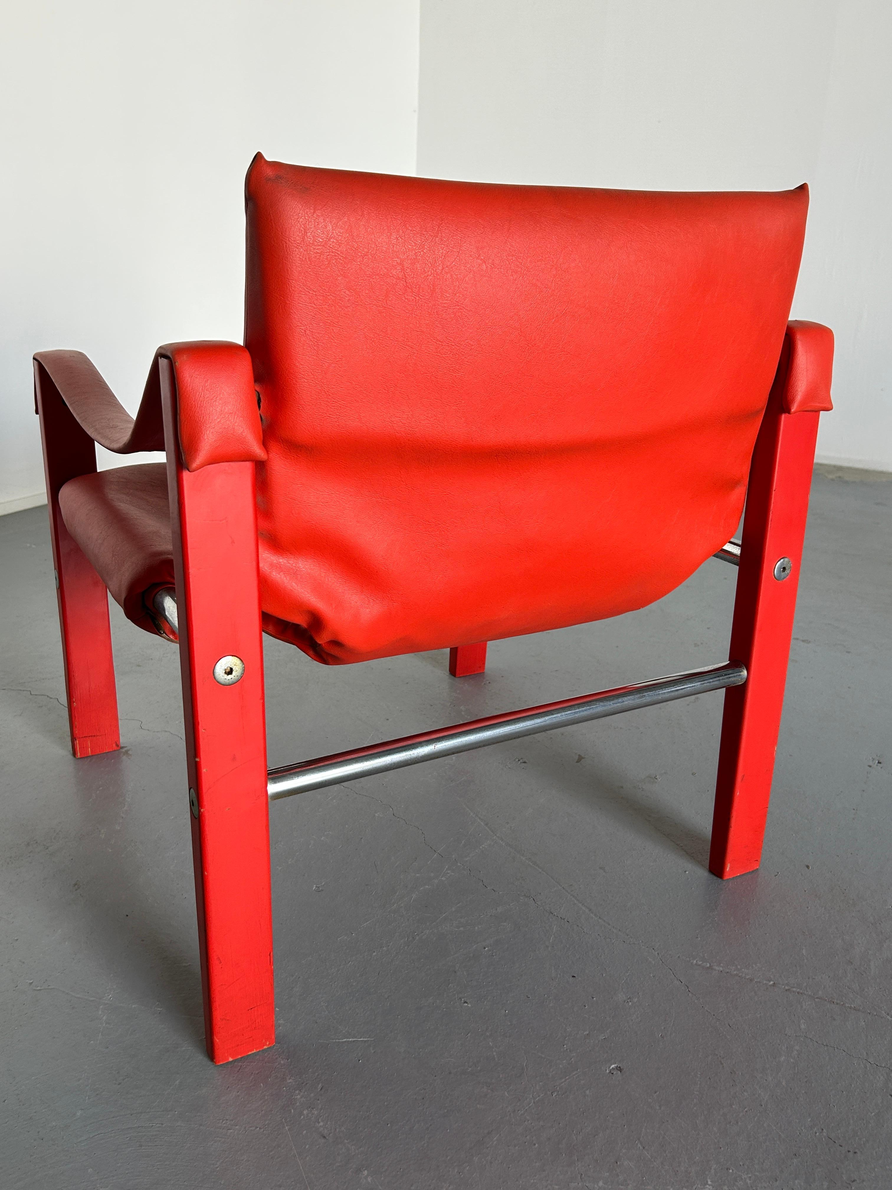 Ein Paar moderne Safari-Sessel aus der Mitte des Jahrhunderts von Maurice Burke für Arkana, 1960er Jahre (Metall)