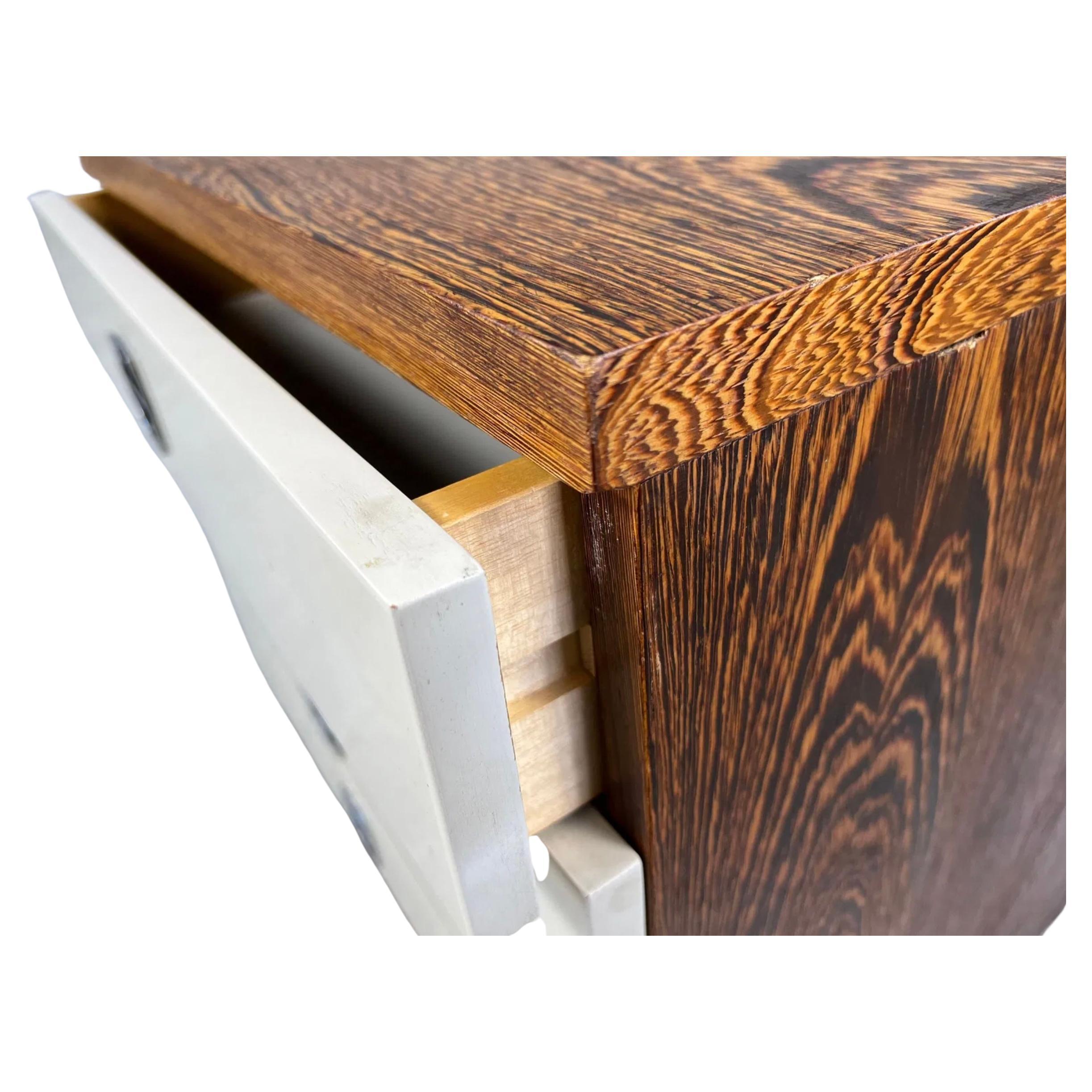 Scandinavian Modern Pair of Mid century modern Scandinavian Beech 4 drawer nightstands
