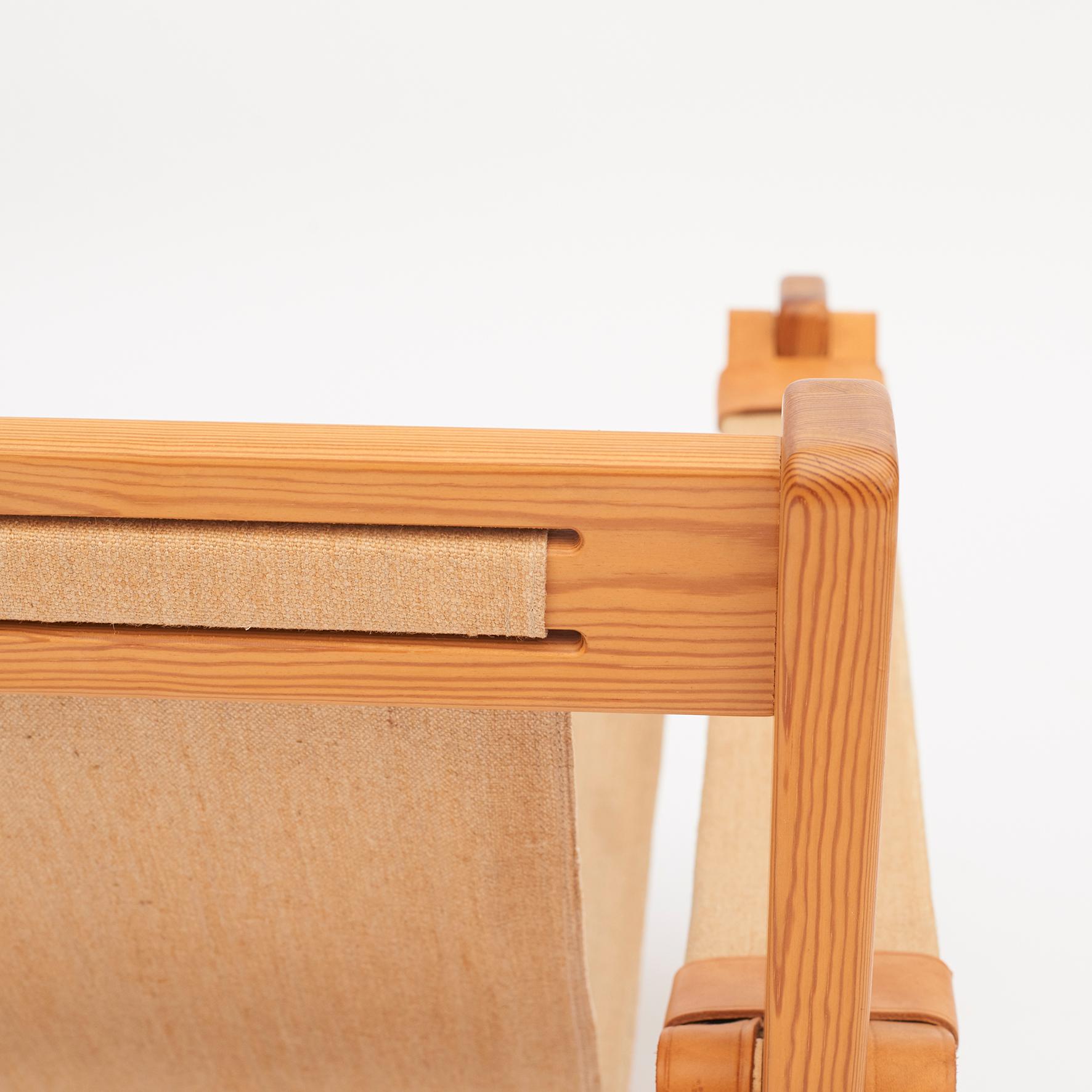 Pair of Mid-Century Modern Scandinavian Lounge Chairs by Yngve Ekström In Good Condition In Kastrup, DK