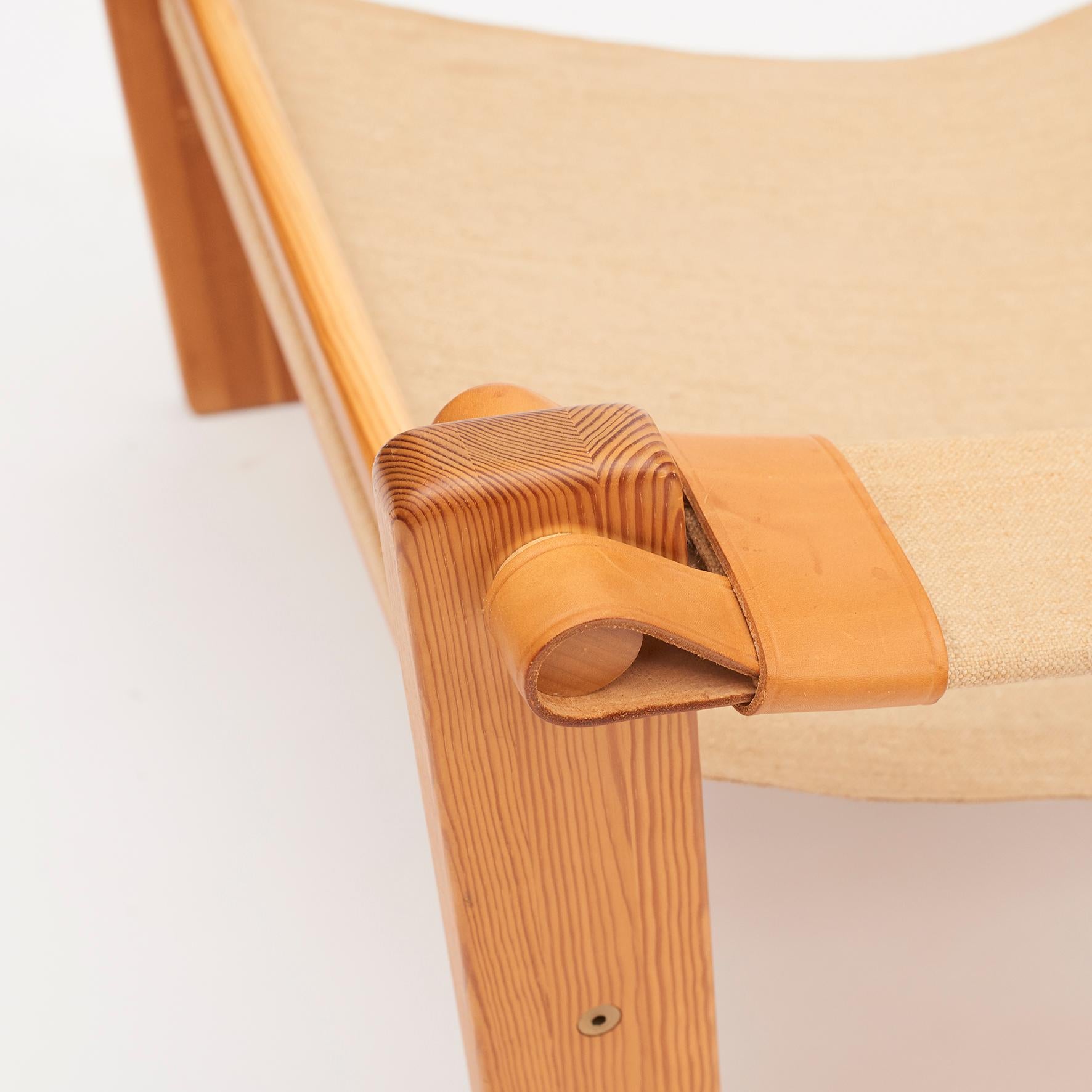 Pair of Mid-Century Modern Scandinavian Lounge Chairs by Yngve Ekström 1