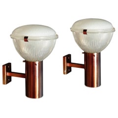 Pair of Mid-Century Modern Sconces by Ignazio Gardella for Azucena, 1960s