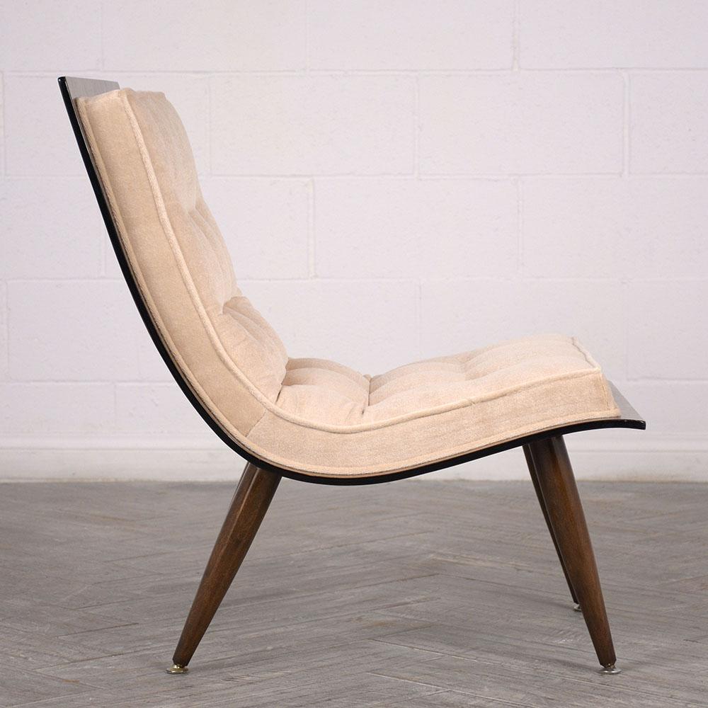Mid-20th Century Pair of Mid-Century Modern Scoop Chairs