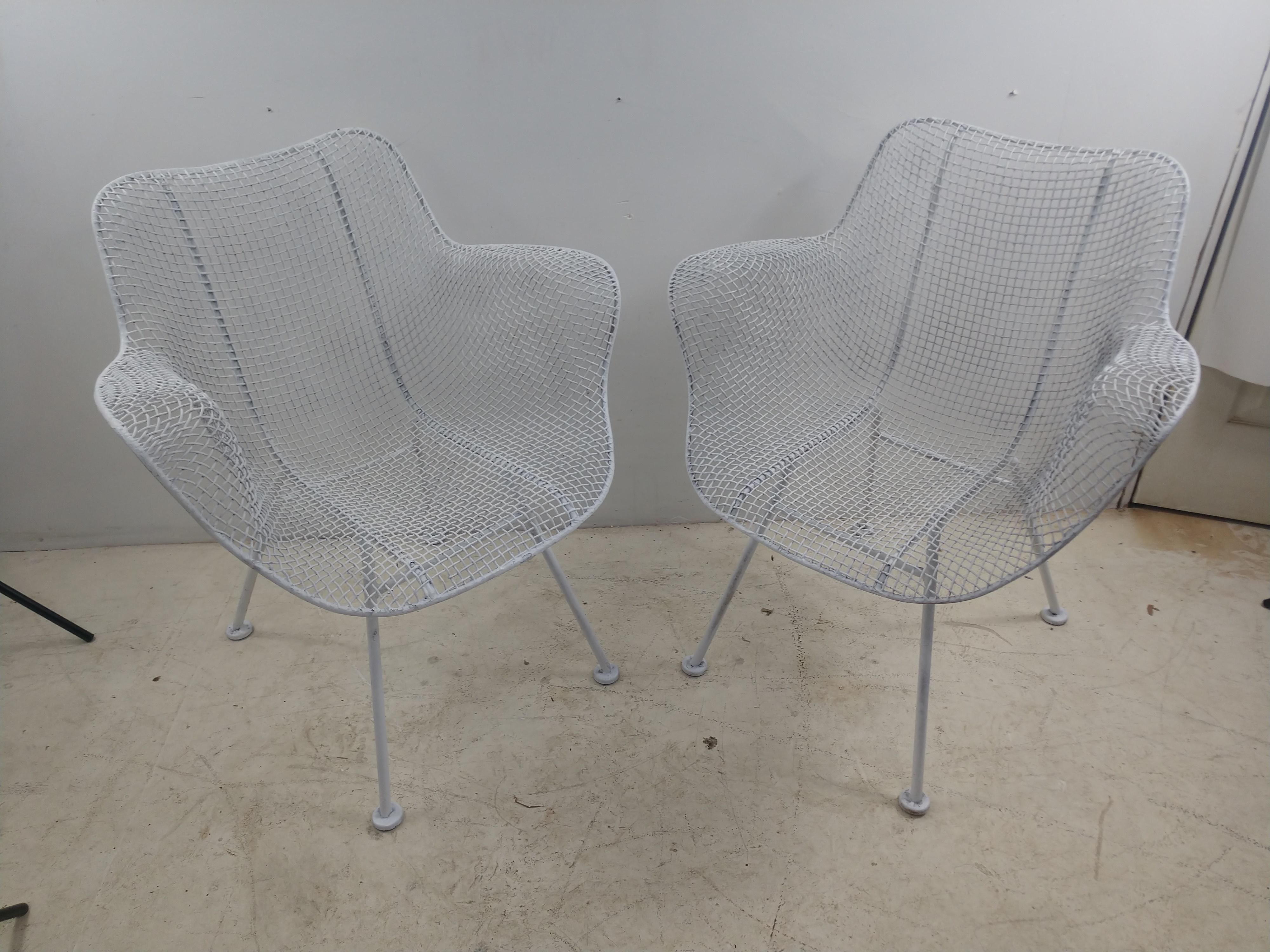 Pair of Mid-Century Modern Sculptural Armchairs by Russell Woodard, circa 1955 1