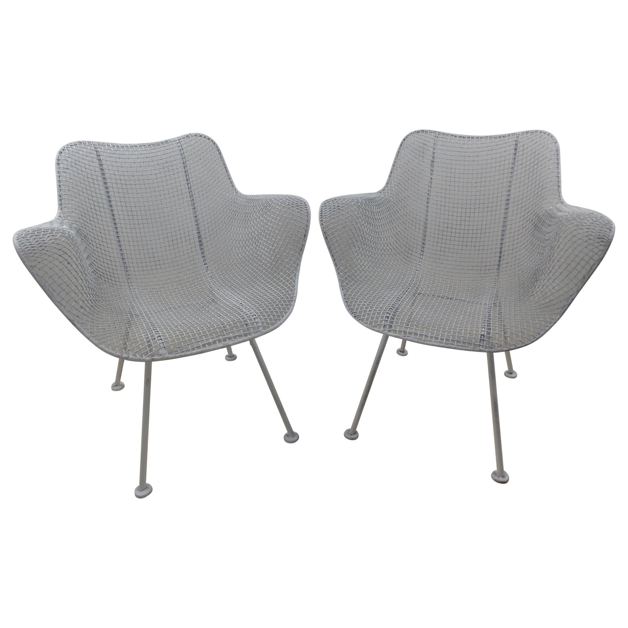 Pair of Mid-Century Modern Sculptural Armchairs by Russell Woodard, circa 1955