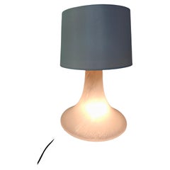 Pair of Mid-Century Modern Sculptural Hand Blown Table Lamps Glashutte Limburg