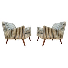 Pair of Mid-Century Modern Sculptural Lounge Chairs in the the of Harvey Probber