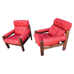 Pair of Mid-Century Modern Sculptural Lounge Chairs Style of Percival Lafer