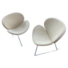 Vintage Pair of Mid Century Modern Sculptural Lounge Chairs Style of Pierre Pauline F438