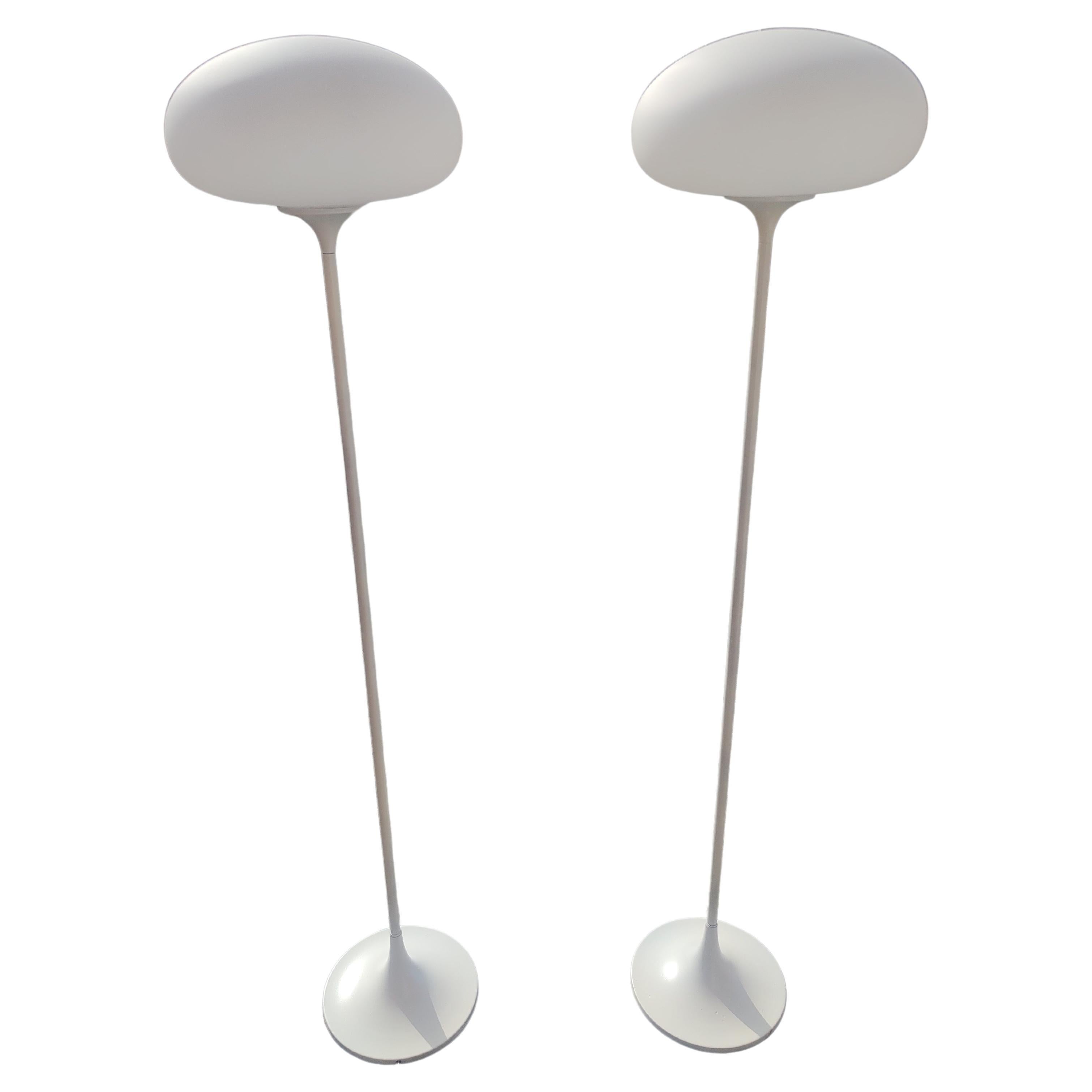 Mid-20th Century Pair of Mid Century Modern Sculptural Mushroom Floor Lamps by the Laurel Lamp Co For Sale