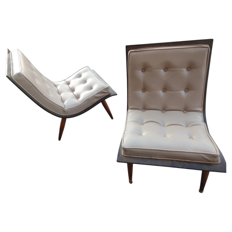 Pair of Mid-Century Modern Sculptural \