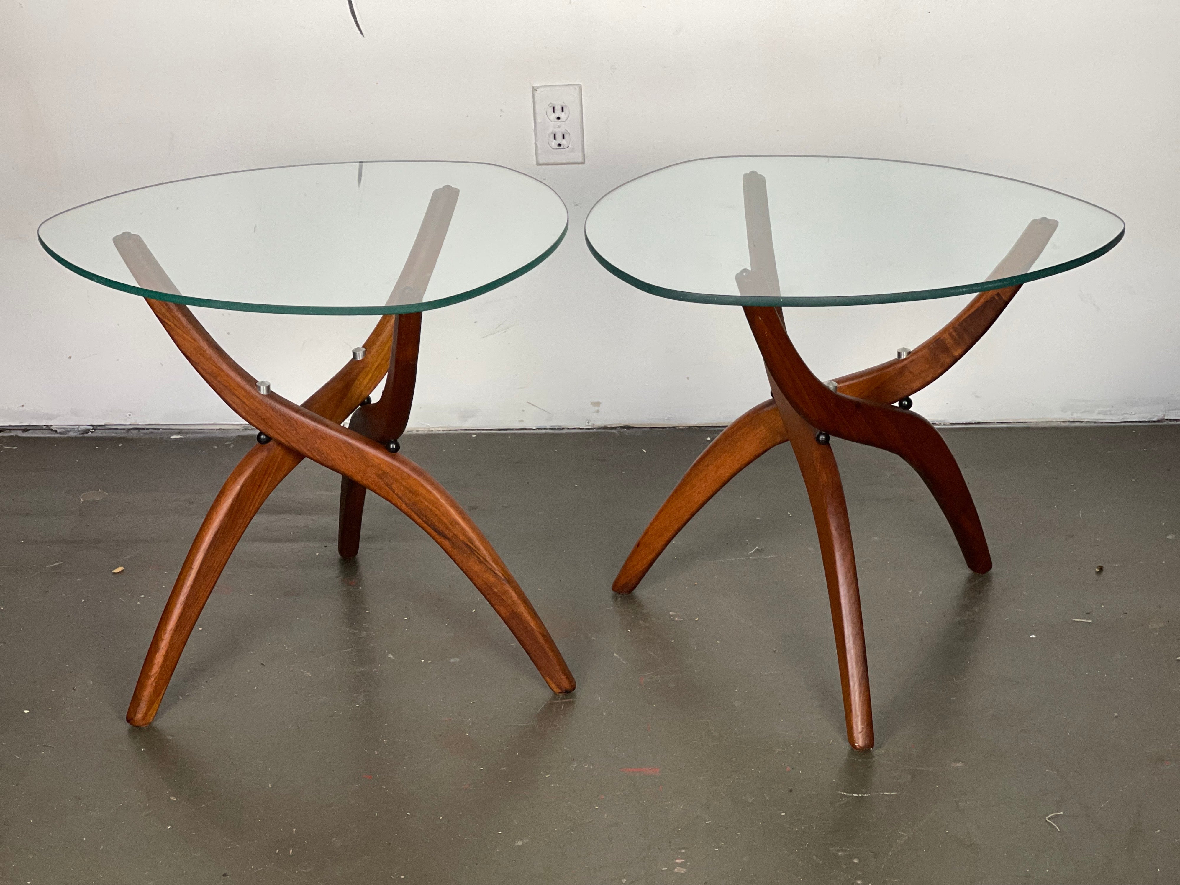 American Pair of Mid-Century Modern Sculptural Side Tables by Forest Wilson For Sale