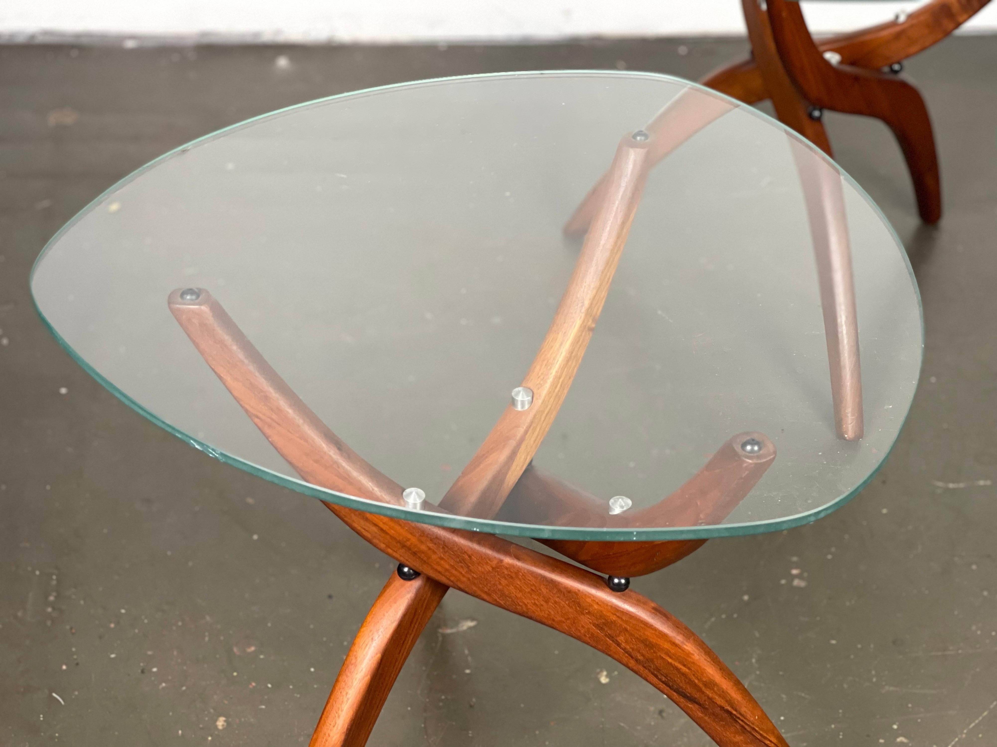 Mid-20th Century Pair of Mid-Century Modern Sculptural Side Tables by Forest Wilson For Sale
