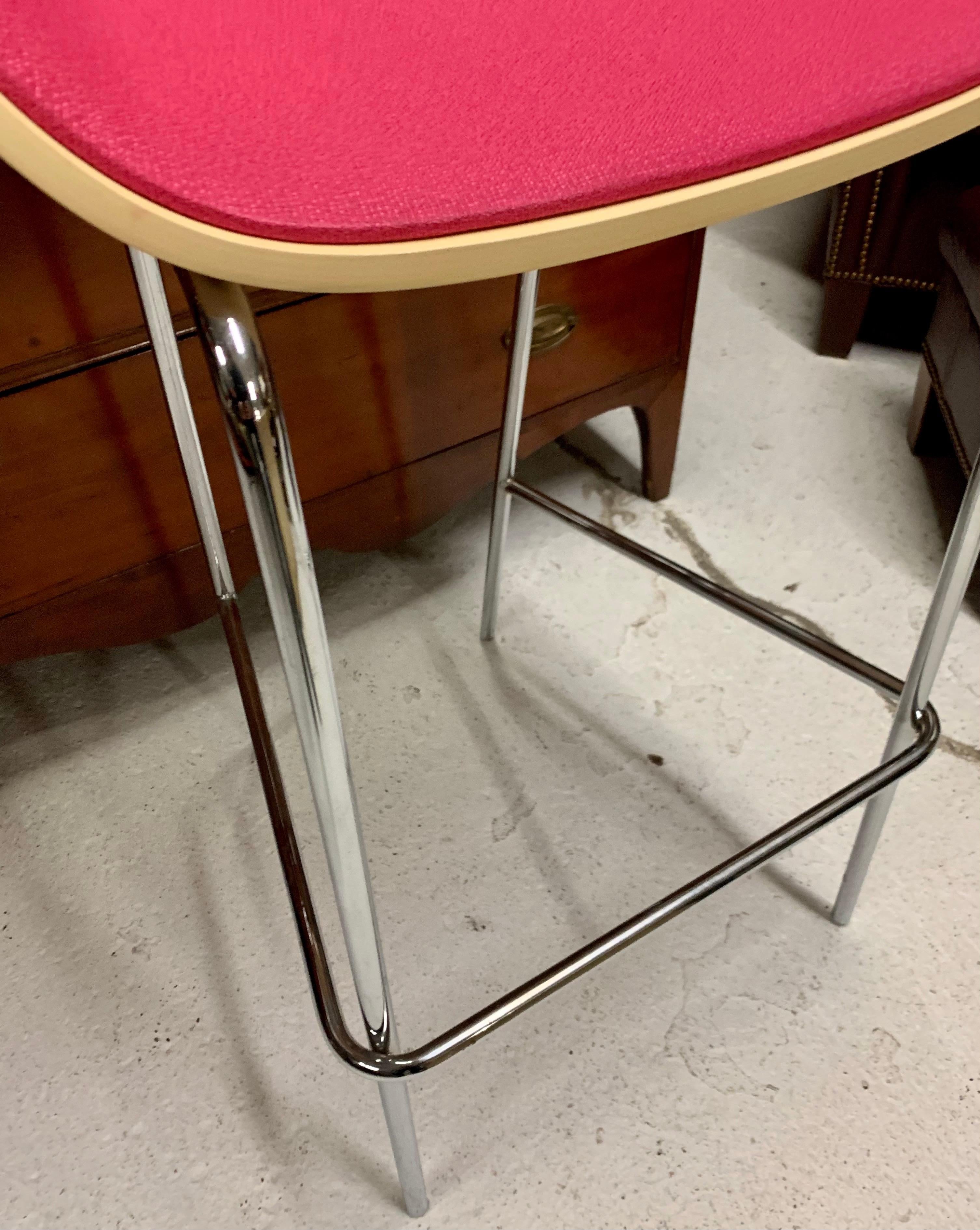 gold and pink bar stools