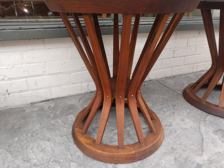Mid-20th Century Pair of Mid-Century Modern Sheaf of Wheat Tables Dunbar for Edward Wormley For Sale