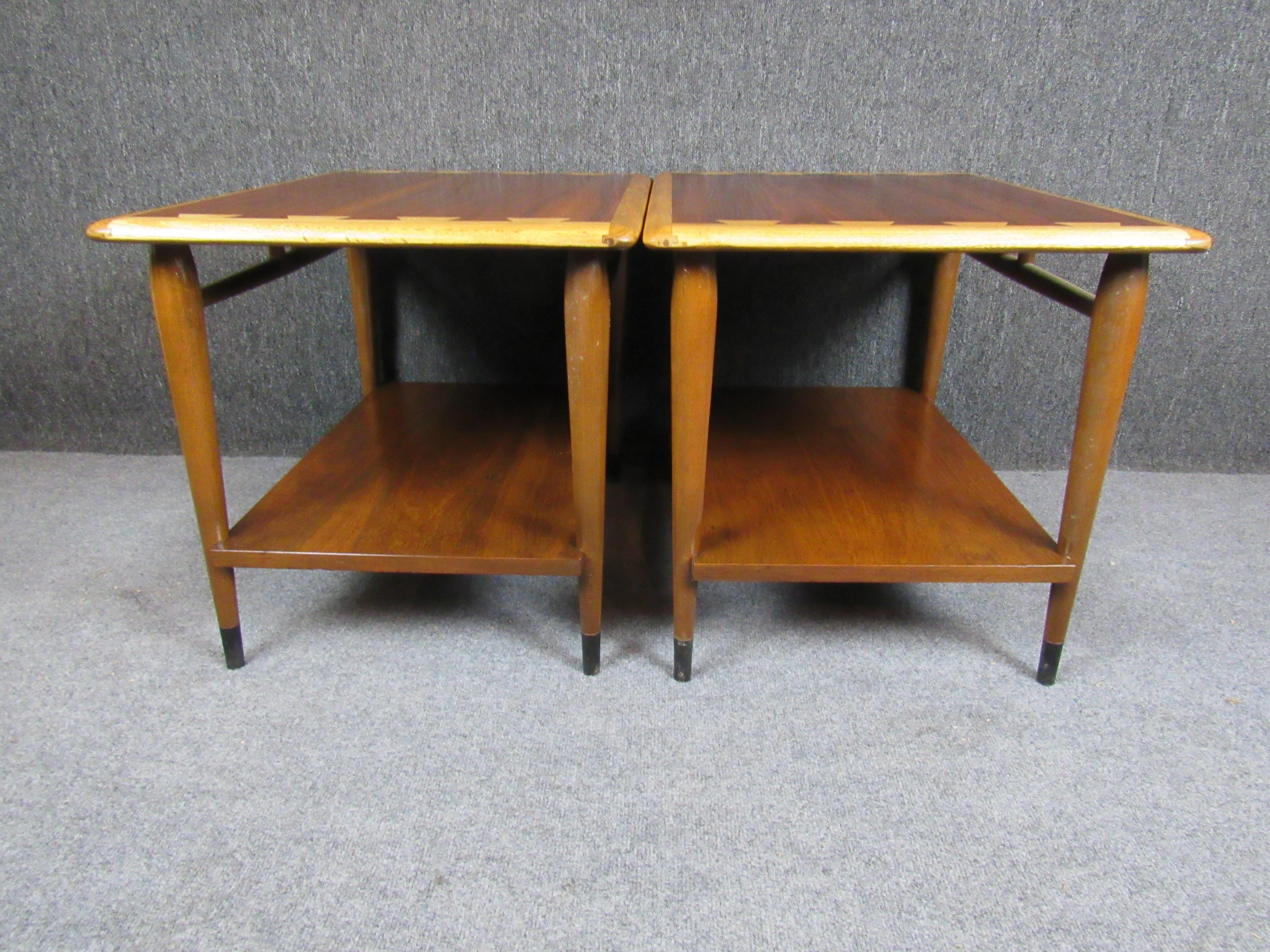 Pair of Mid-Century Modern Side Tables by Lane In Good Condition For Sale In Brooklyn, NY