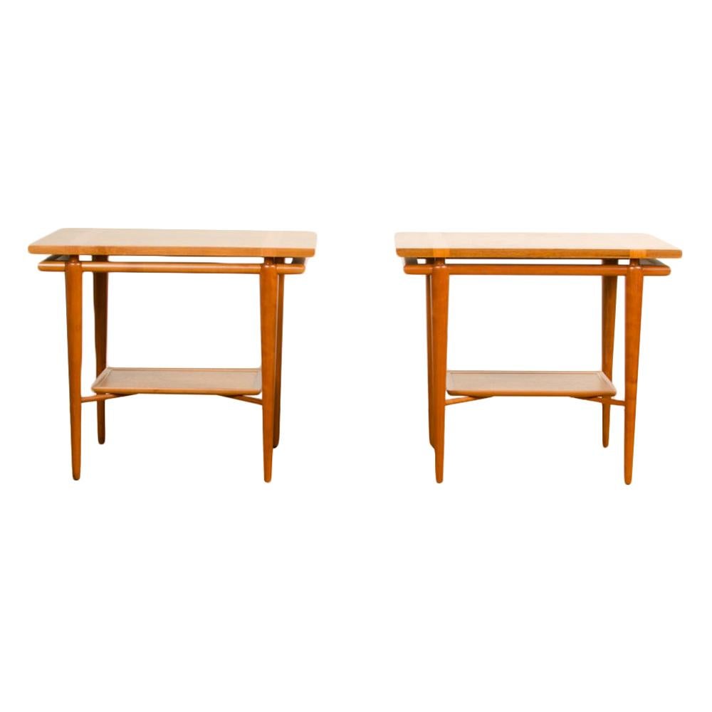 Pair of Mid-Century Modern Side Tables by T.H. Robsjohn-Gibbings for Widdicomb