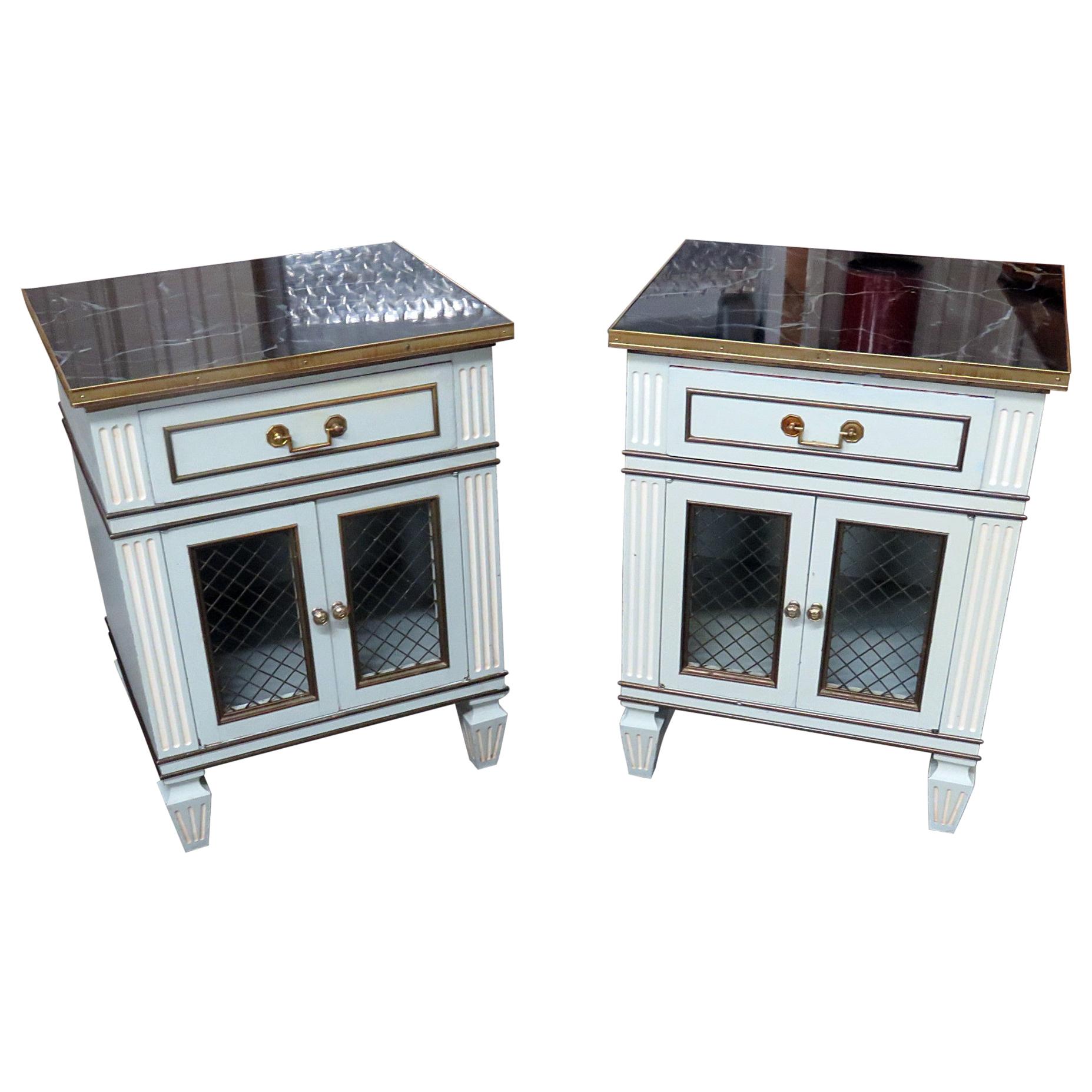 Pair of MidCentury Modern Propeller Side Tables For Sale at 1stDibs