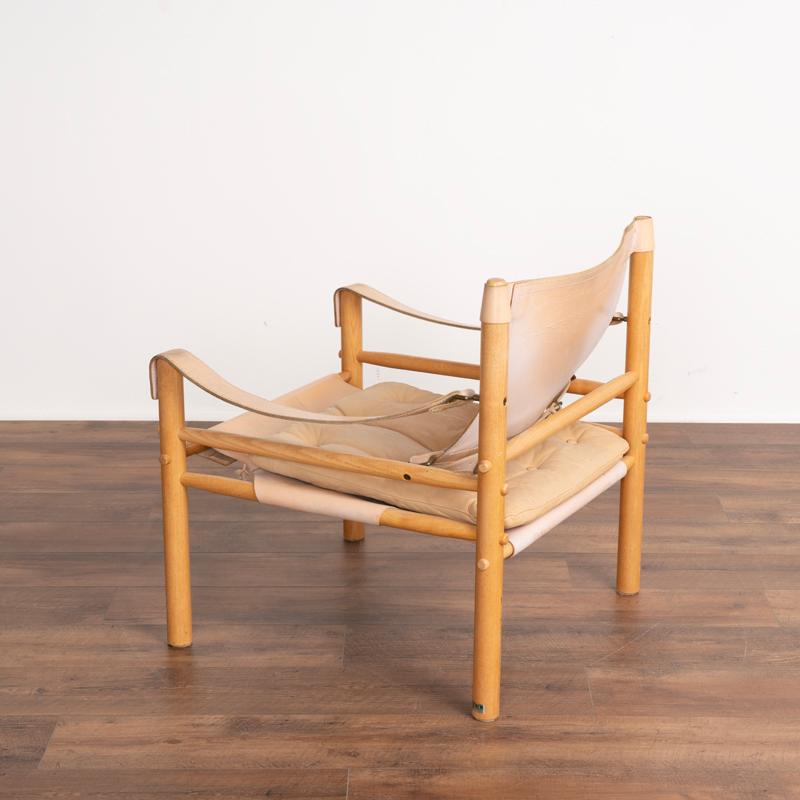 20th Century Pair of Mid-Century Modern Sirocco Safari Leather Chairs by Arne Norell from Swe