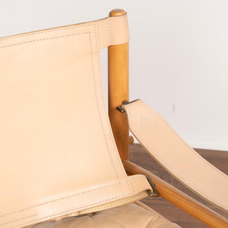 Pair of Mid-Century Modern Sirocco Safari Leather Chairs by Arne Norell from Swe 2