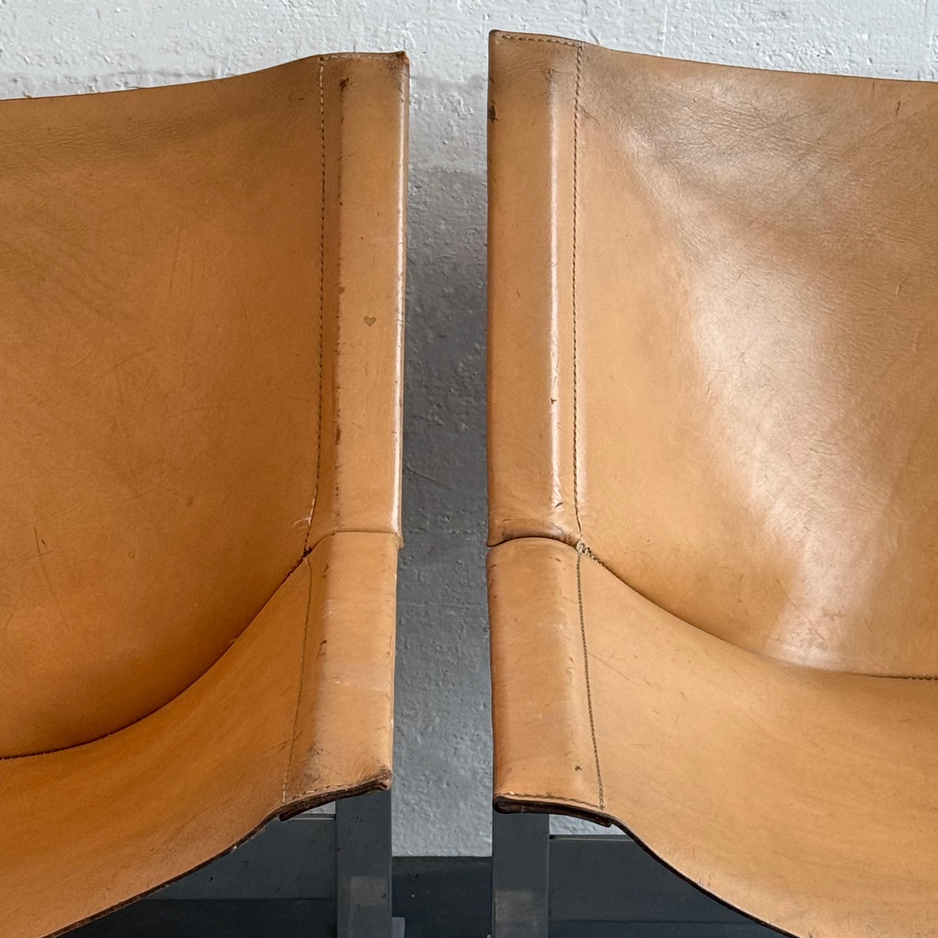 Pair Of Mid-Century Modern Sling Chairs By Clement Meadmore 4