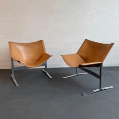 Pair Of Mid-Century Modern Sling Chairs By Clement Meadmore