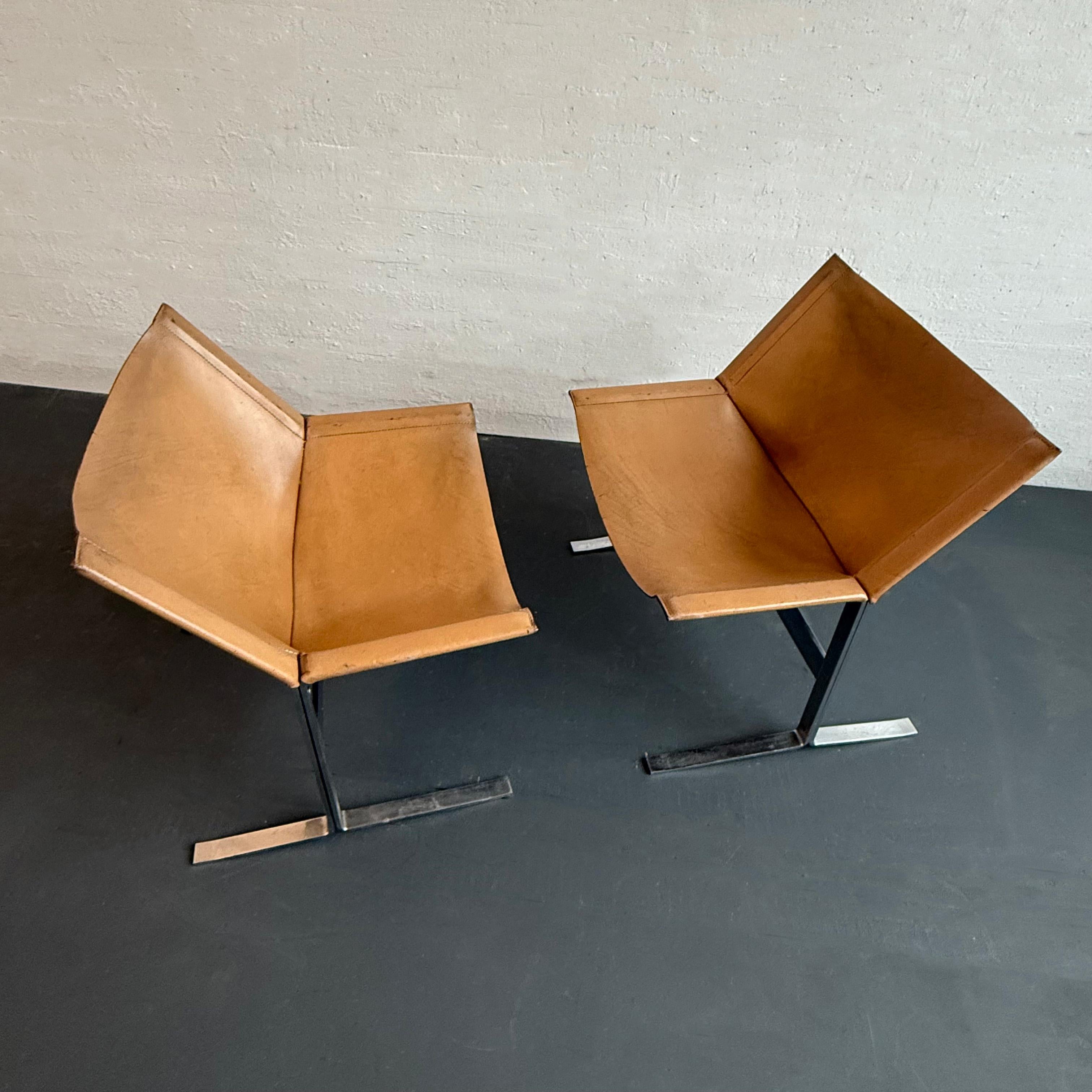 20th Century Pair Of Mid-Century Modern Sling Chairs By Clement Meadmore
