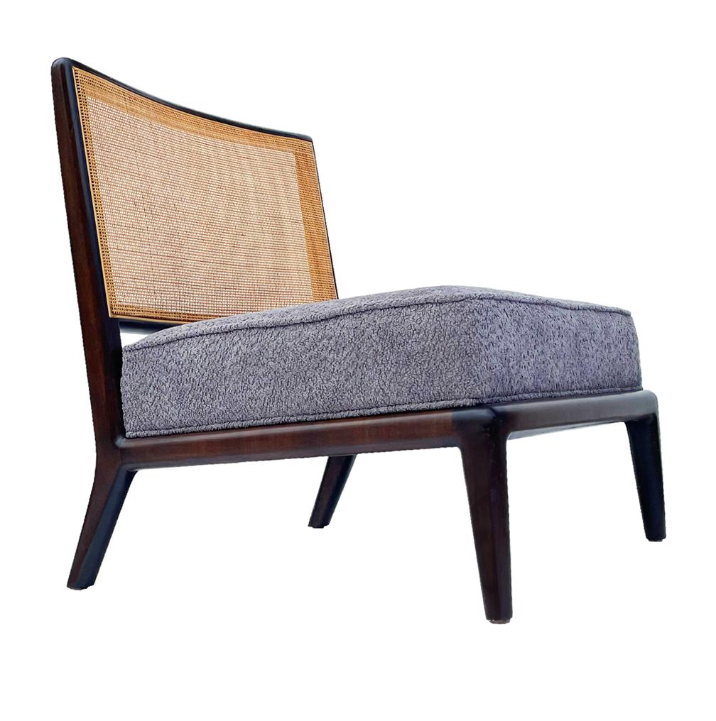 Pair of Mid Century Modern Slipper Lounge Chairs Attr. to Robsjohn Gibbings  3