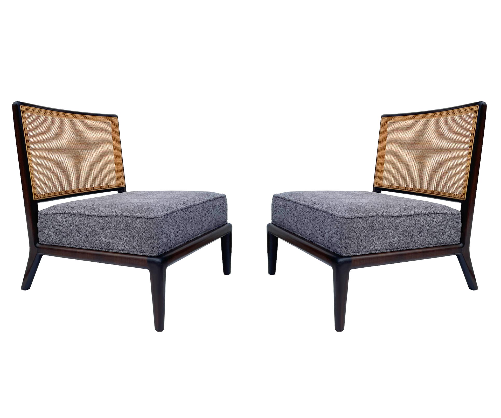 Pair of Mid Century Modern Slipper Lounge Chairs Attr. to Robsjohn Gibbings  4