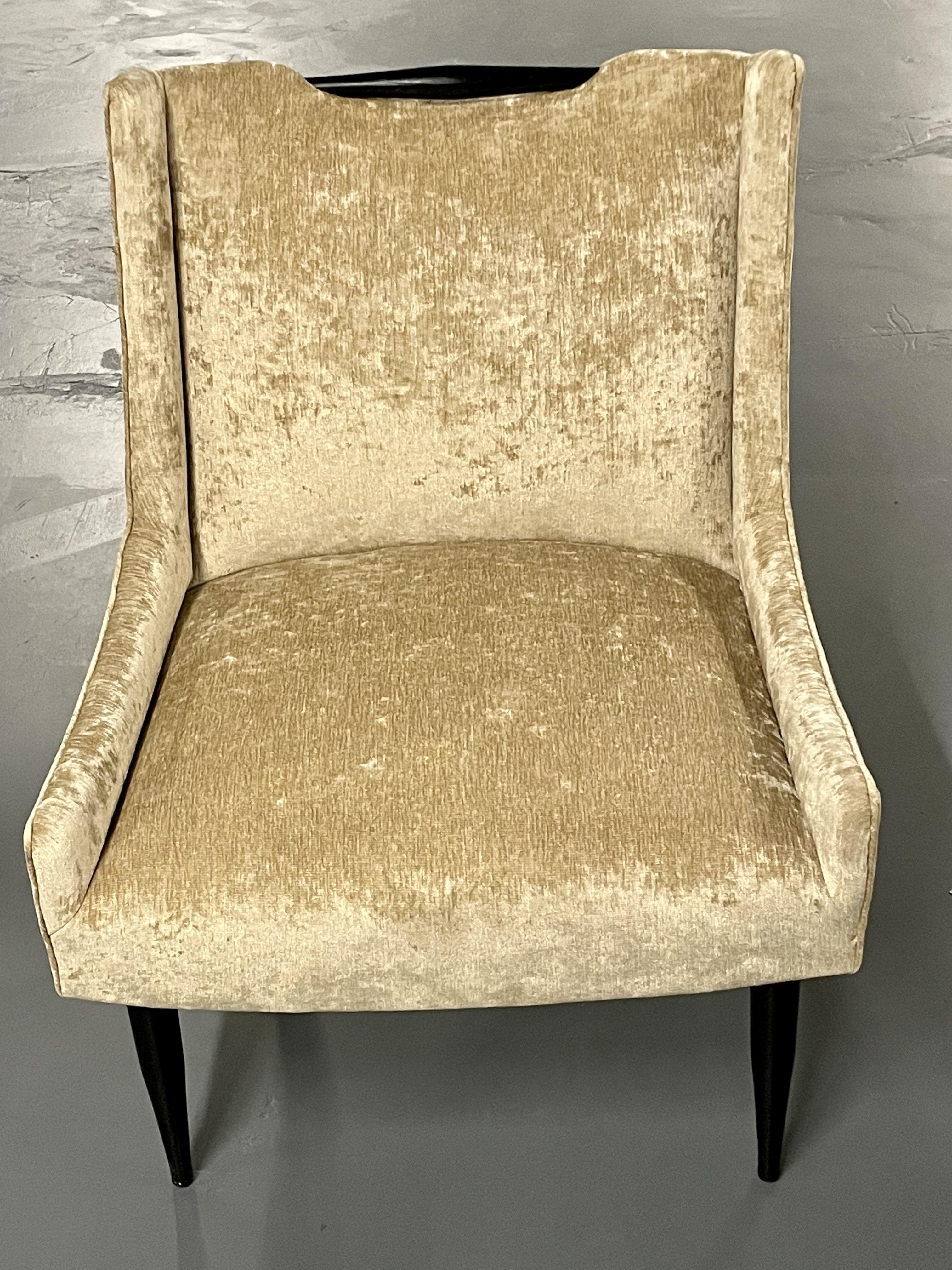 Paire de chaises pantoufles/de salon modernes du milieu du siècle dernier, style Harvey Probber, États-Unis en vente 3