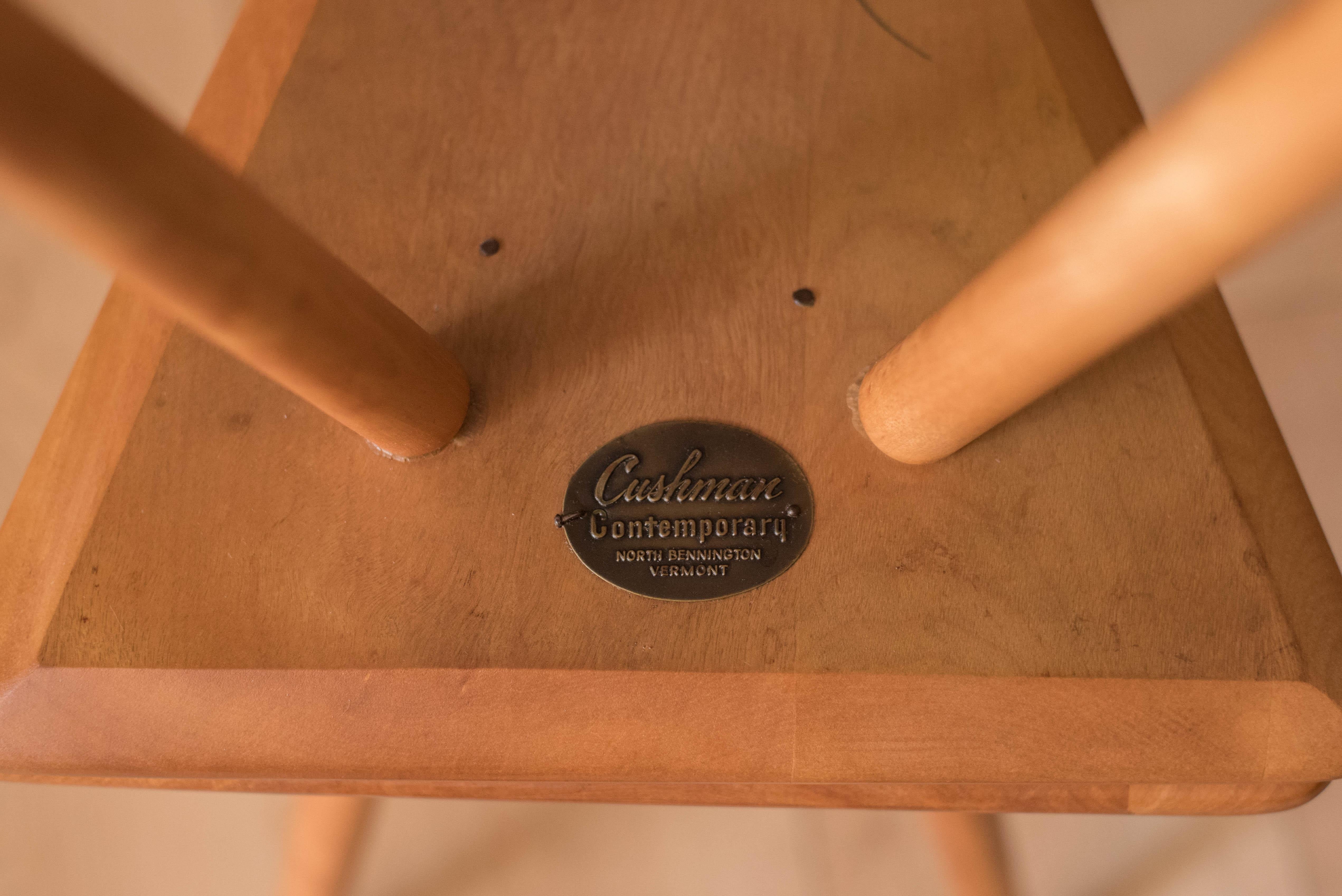 Pair of Mid Century Modern Solid Maple End Tables by H.T. Cushman 2