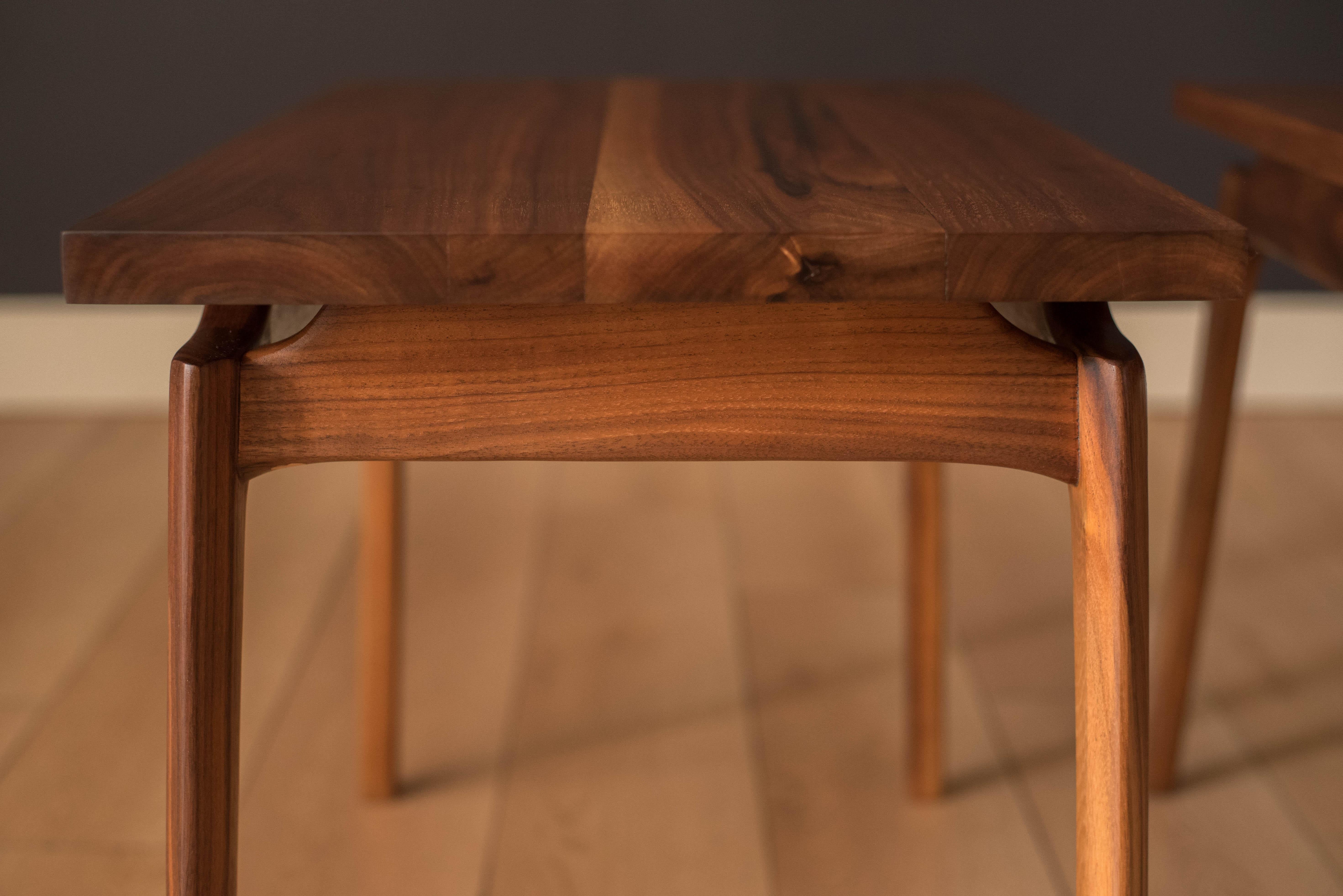Pair of Mid-Century Modern Solid Walnut End Tables 4