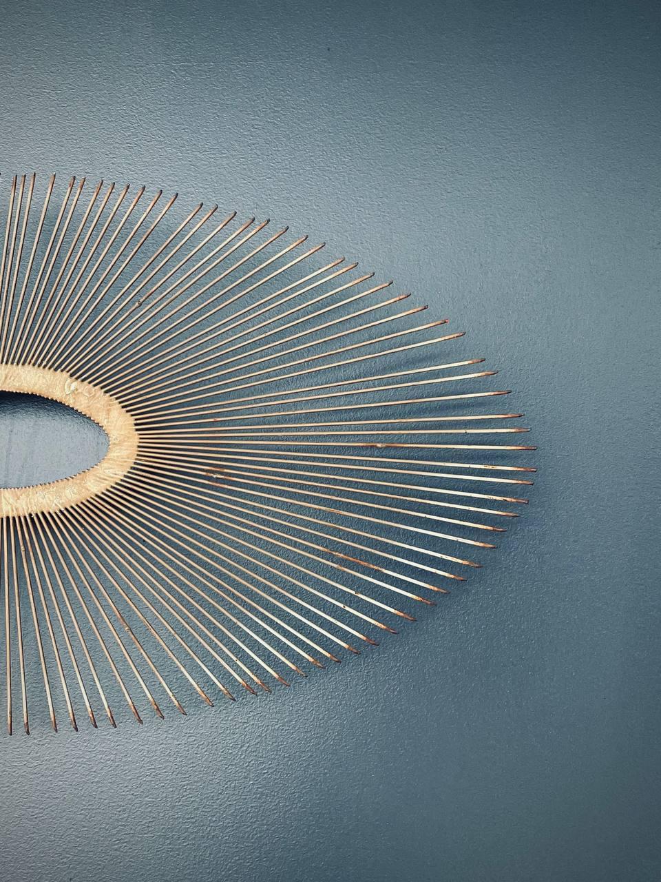 Paire de sculptures murales Mid-Century Modern Spray Sunburst en vente 1