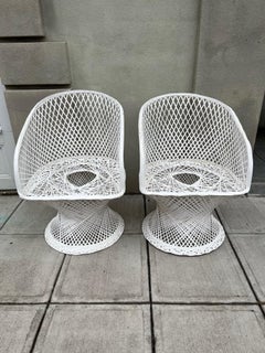 Pair of Mid Century Modern Spun Fiberglass Chairs by Russell Woodard 1960-1969