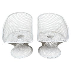 Pair of Mid Century Modern Spun Fiberglass Chairs by Russell Woodard 1960-1969