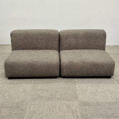 Stendig, Mid-Century Modern, Gray Bouclé, Slipper Chairs, Switzerland, 1970s
