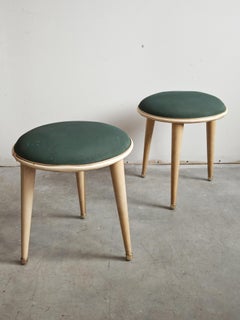 Pair of Mid Century Modern Stools by Umberto Mascagni, Italy 1950s