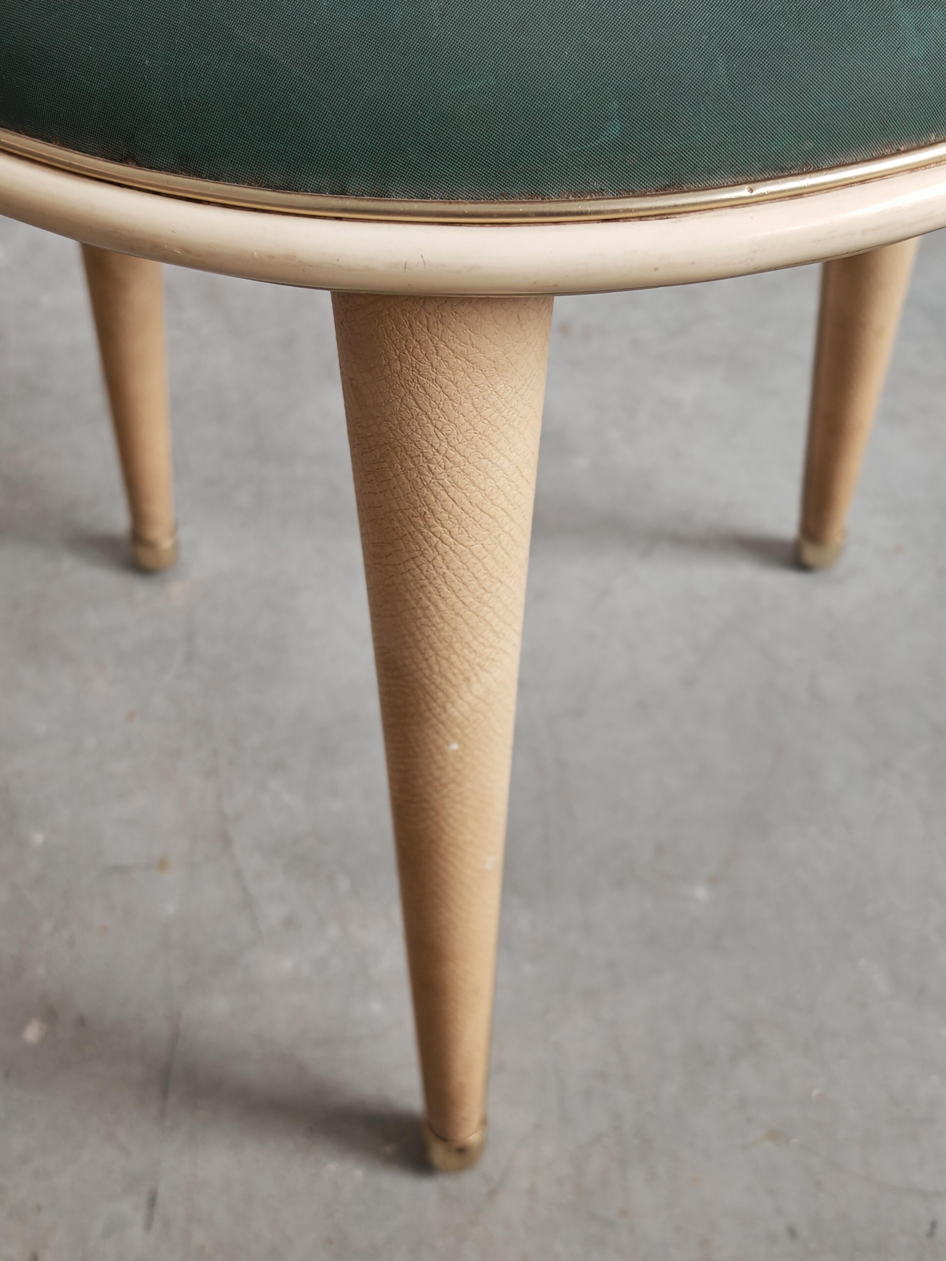 Paar moderne Hocker aus der Mitte des Jahrhunderts von Umberto Mascagni, Italien 1950er Jahre (Italienisch) im Angebot