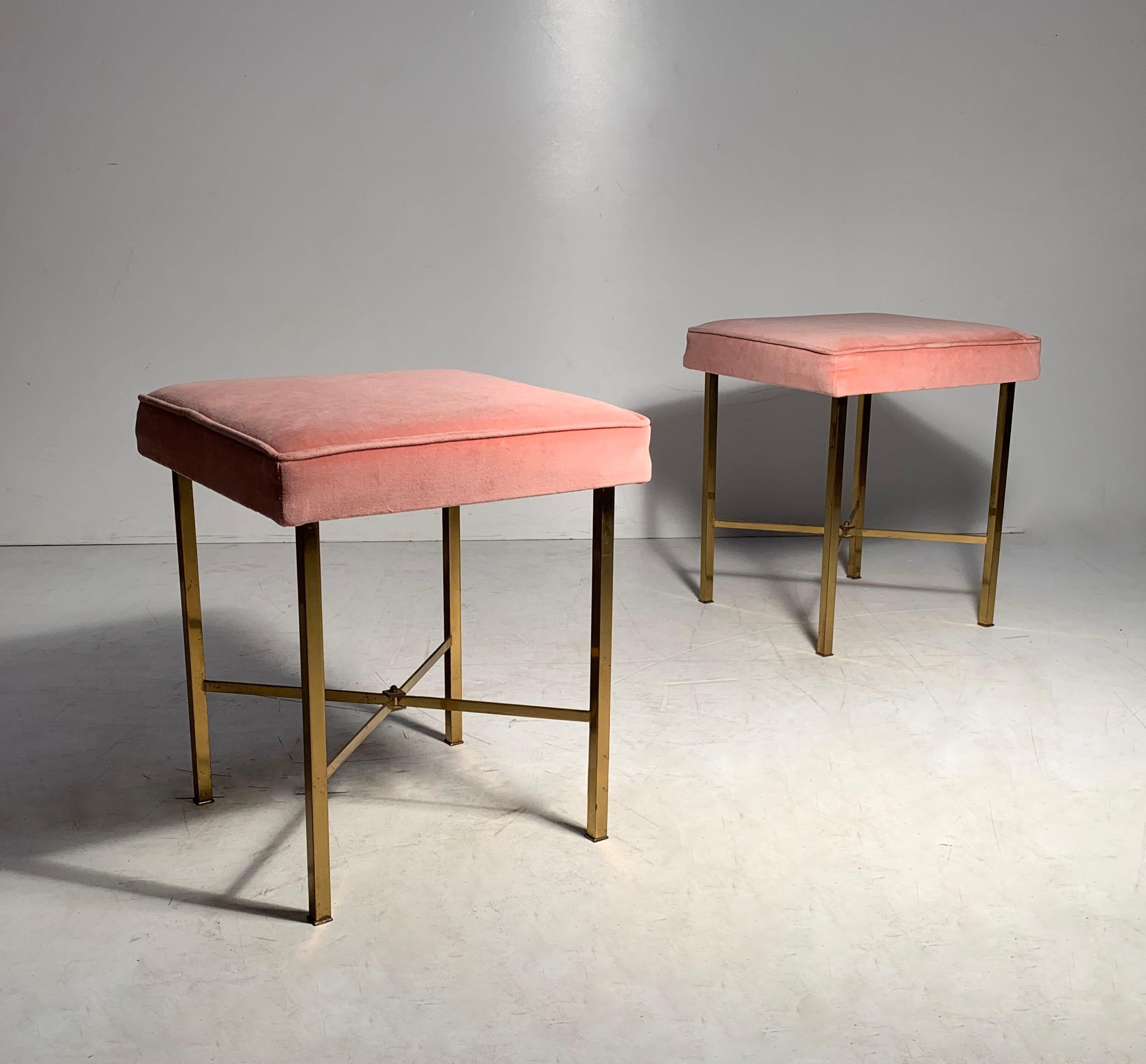 Pair of Mid-Century Modern Stools in the Manner of Paul McCobb 1