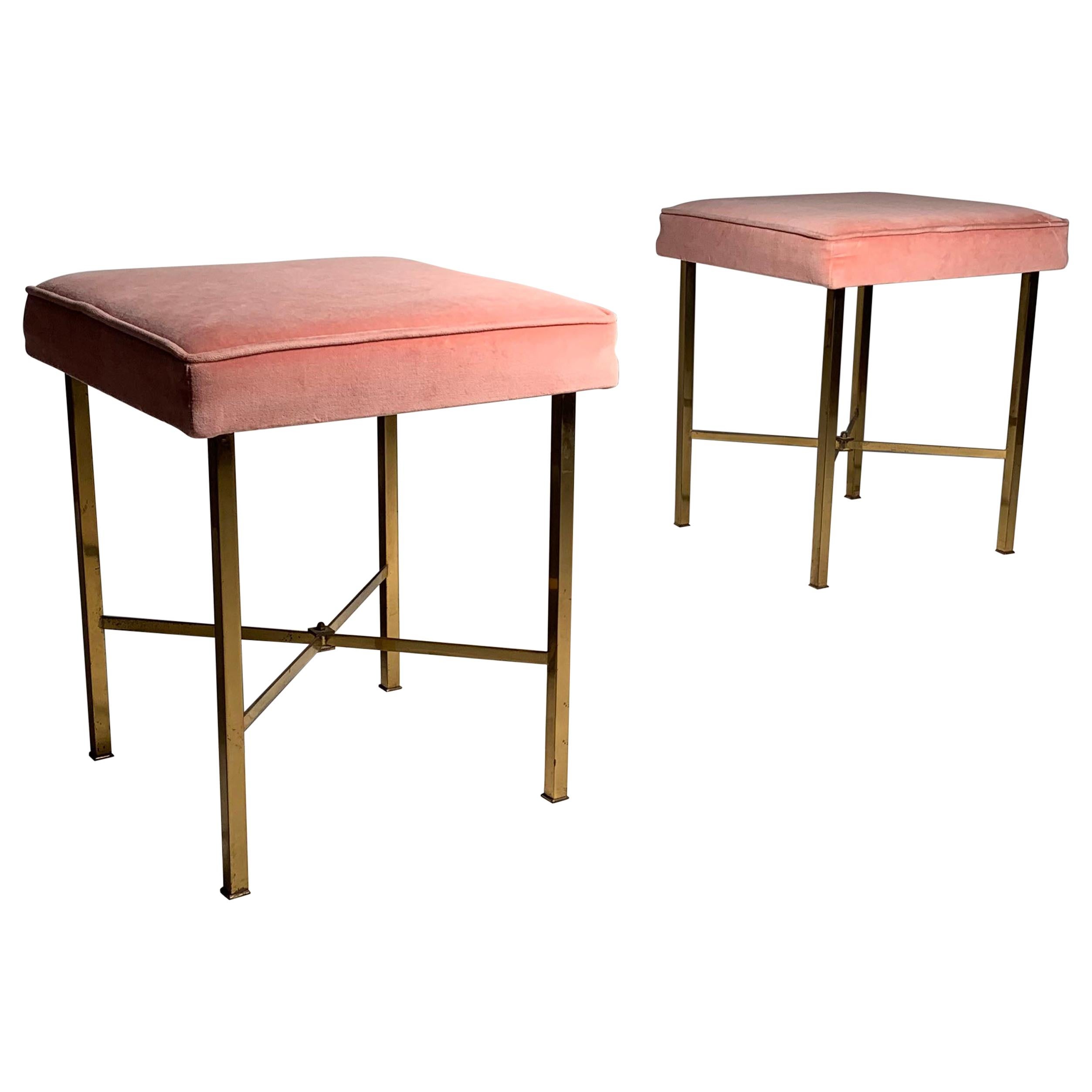 Pair of Mid-Century Modern Stools in the Manner of Paul McCobb