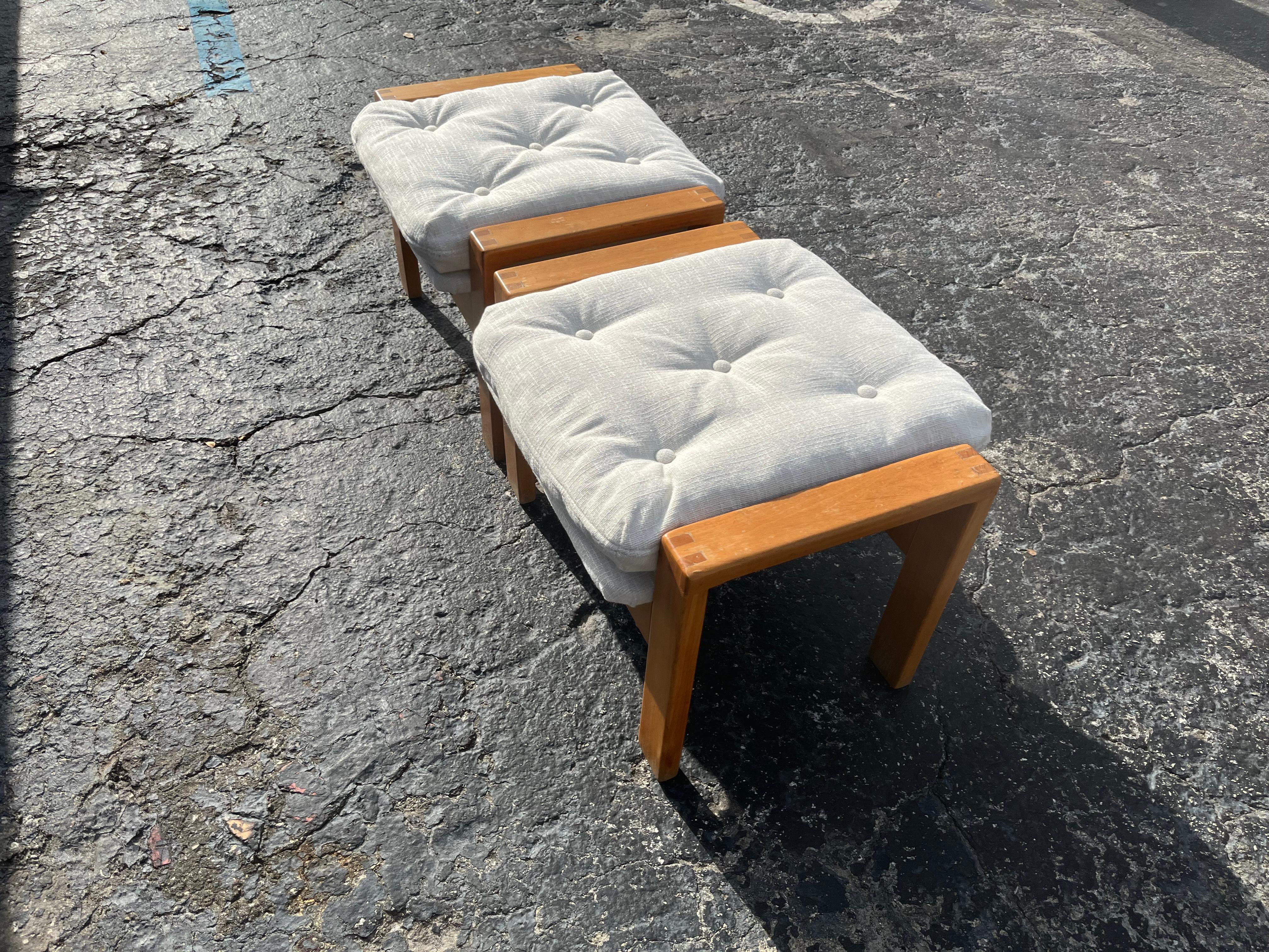 Paire de tabourets Ottomans Aalto Asko des années 1960 en vente 2