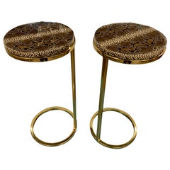 Vintage Pair of Mid-Century Modern Style Cigarette Tables