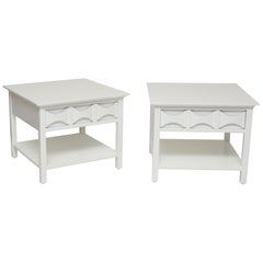 Lackierte Beistelltische im Mid-Century-Modern-Stil, Paar