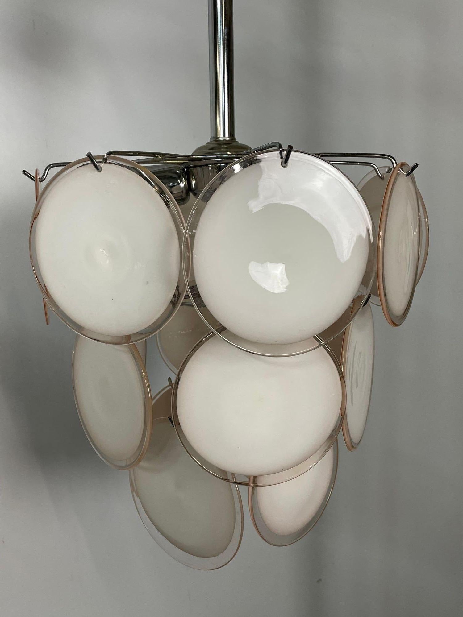 lampadario vetro di murano moderno